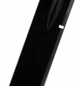 Black and red pistol magazine accessory