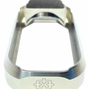 Stainless steel knife handle with engraved patterns