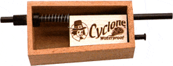 Cyclone waterproof matchstick container with wooden box.