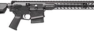 Black tactical semi-automatic rifle side view