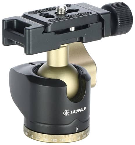 180380 head.jpg Leupold camera tripod ball head with adjustment knob.