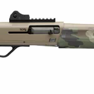 Camouflage hunting rifle with desert finish
