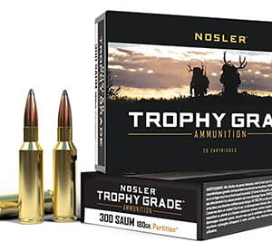 Nosler Trophy Grade Ammunition, 300 SAUM cartridges