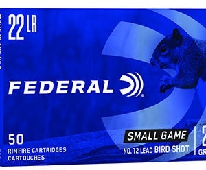 Federal 22LR rimfire cartridges for small game
