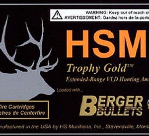 HSM Trophy Gold hunting ammunition packaging