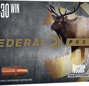 Federal Premium 30-30 Winchester ammunition box.