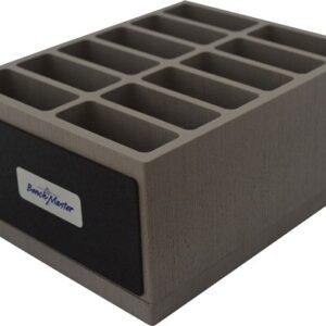 Bench block holder with multiple slots.