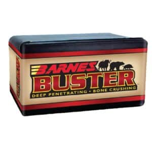 Barnes Buster bullets packaging box.
