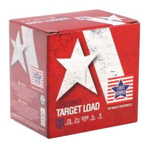 Stars and Stripes target load ammunition box