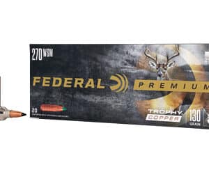 Federal Premium 270 WSM hunting ammunition box