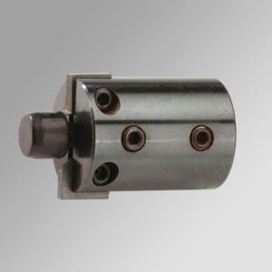 Metallic cylindrical machine part with holes