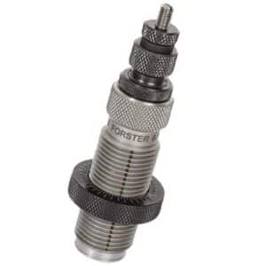 Metal reloading die with adjustable components