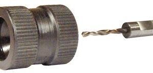 Metal drill chuck and drill bit