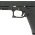 Black handgun side view