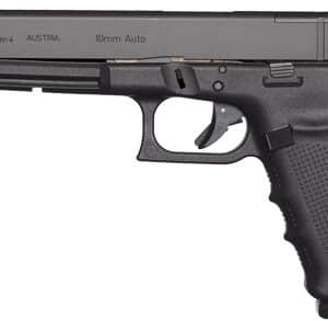 Black Glock 40 Gen 4 handgun side view