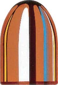 Copper bullet illustration, shiny and metallic.