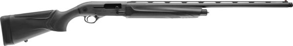 Black shotgun with textured grip