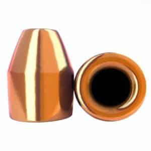 Copper bullet projectile, hollow point design
