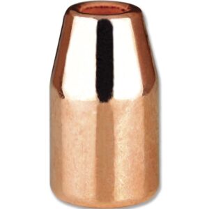 Copper bullet on white background