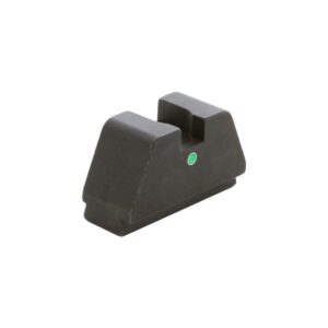 Black rear sight for firearms