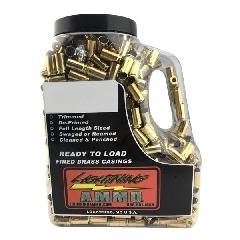 Jar of brass bullet casings