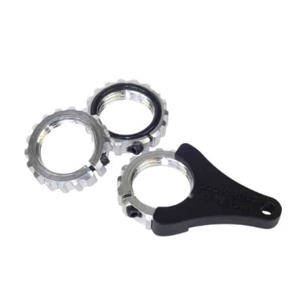 Bicycle lockring wrench and rings set
