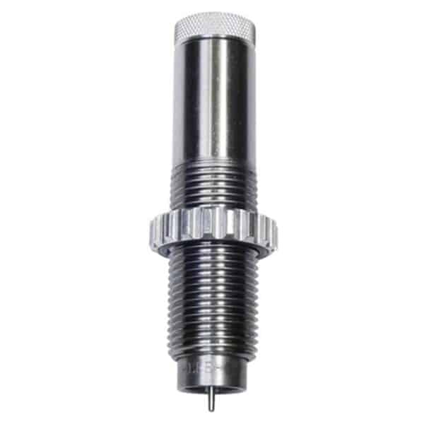 Metal die press tool for reloading cartridges.