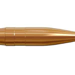 Illustration of a copper rifle bullet