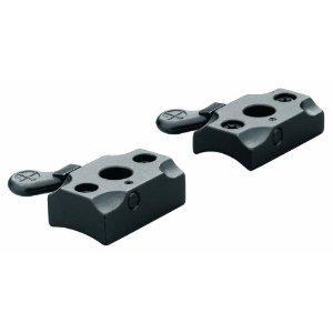 Black rifle scope mounting base set