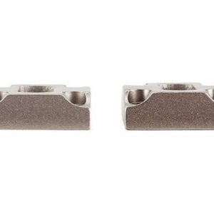 Two metal rectangular blocks side by side.