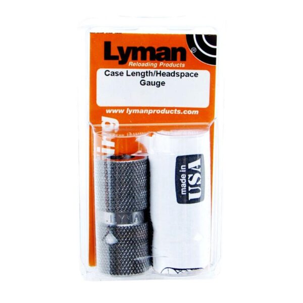 Lyman case length headspace gauge package.