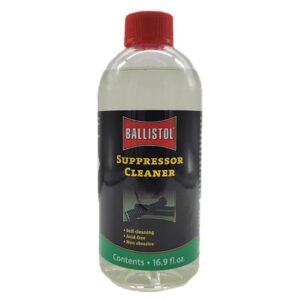 Ballistol Suppressor Cleaner bottle with red cap
