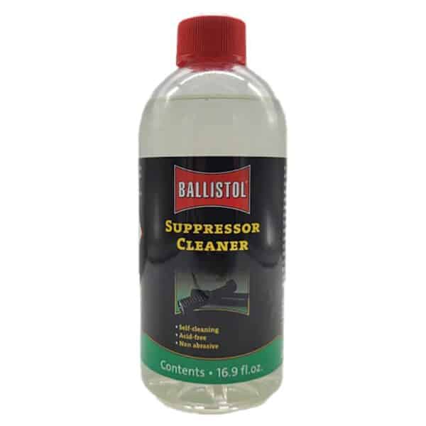 Ballistol Suppressor Cleaner bottle with red cap