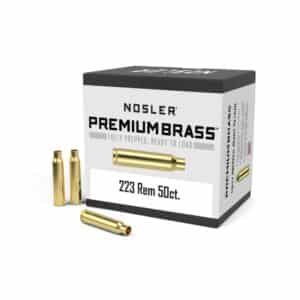 Nosler .223 Remington brass ammunition 50 count box