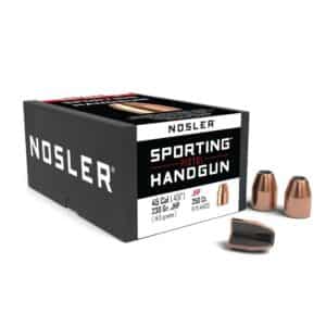 Nosler Sporting Handgun bullets, .45 caliber, 250 count.