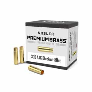 Nosler 300 AAC Blackout brass ammunition box