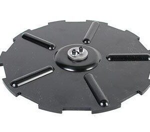Black rotary floor buffer pad attachment