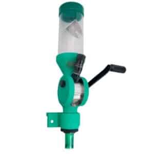 Green manual reloading powder dispenser