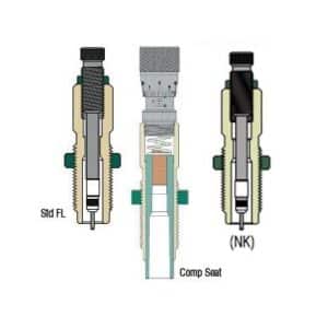 Diagram of valve components and seating styles