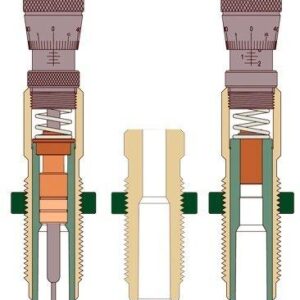 Cross-section of mechanical assembly components diagram.