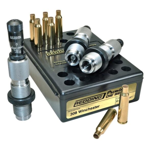 Redding 308 Winchester reloading die set with bullets