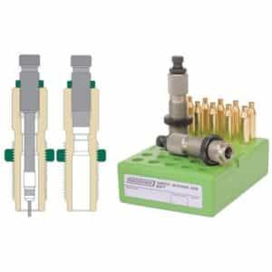 Redding neck sizing die set with cartridges.