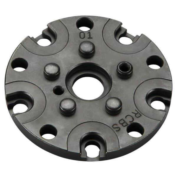 Circular metal component with multiple holes