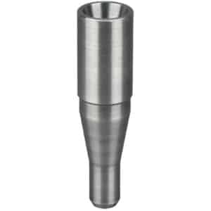 Silver metal conical mouthpiece for musical instrument