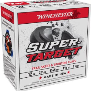 Winchester Super-Target shotgun shells, trap and skeet.