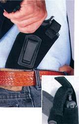 Concealed carry holster on a belt