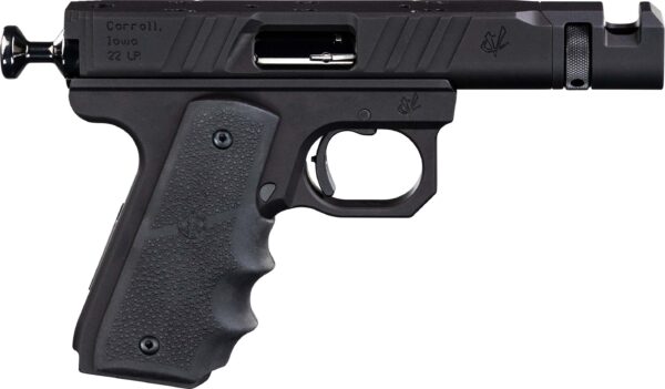 Black .22 caliber handgun side view