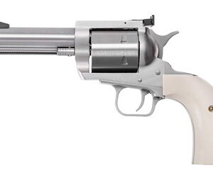 Silver revolver with ivory grip