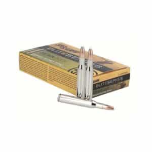 Sig Sauer Elite Series ammunition box and bullets.