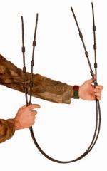 Person holding automotive ignition cables